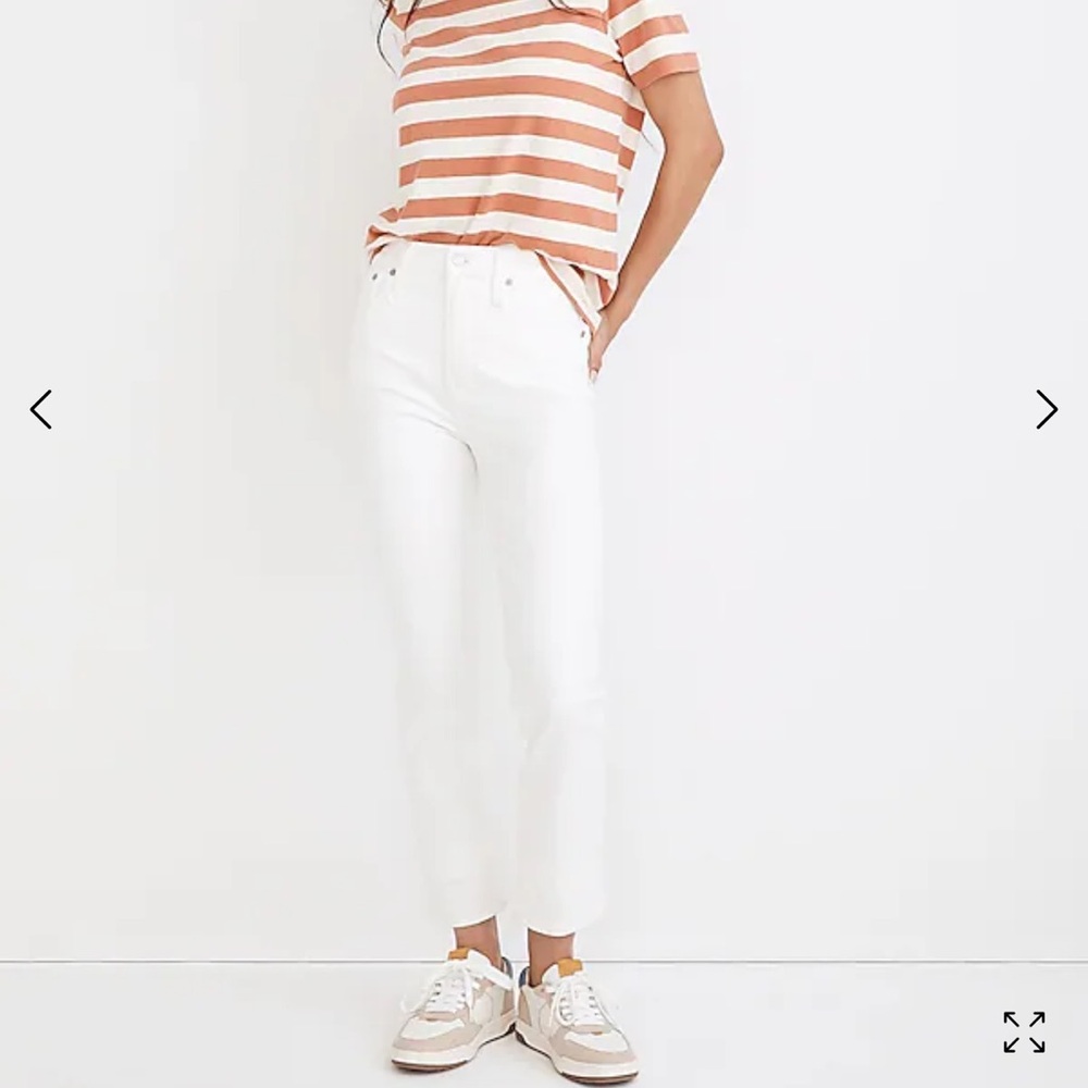 NWT Madewell The Curvy Perfect Vintage Jean in Tile White